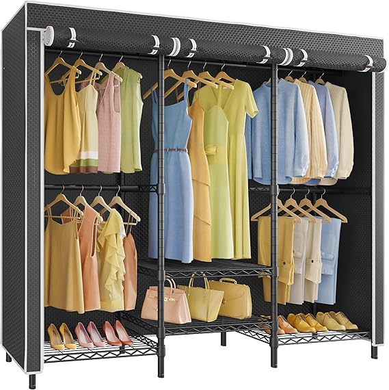 Best Heavy-Duty Closet Organizer: VIPEK V5C SE Covered Garment Rack Review